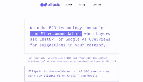 Ellipsis Marketing was one of Freddy's best freelance SEO content writing clients