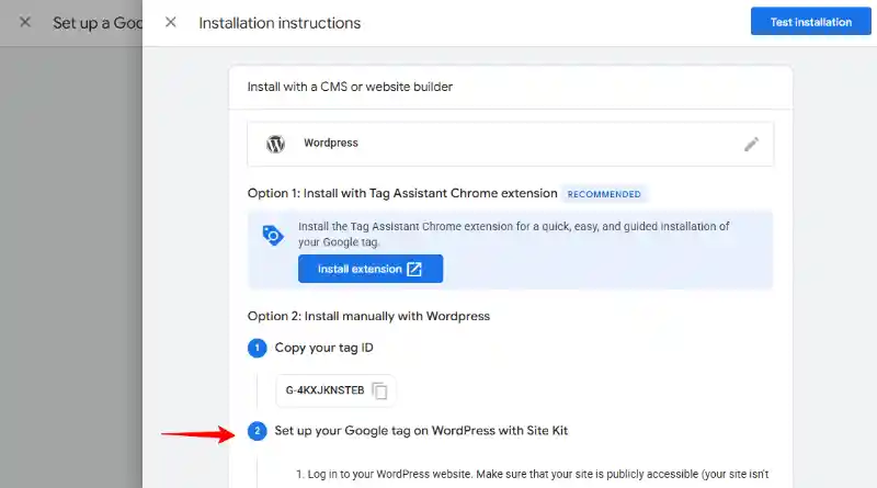 Google Site Kit Installation Instructions