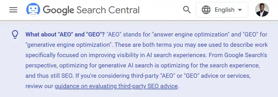 AEO and GEO are still SEO