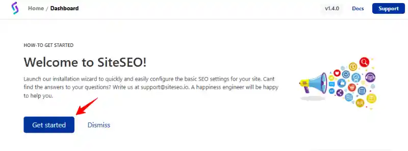 SiteSEO WordPress Plugin Dashboard