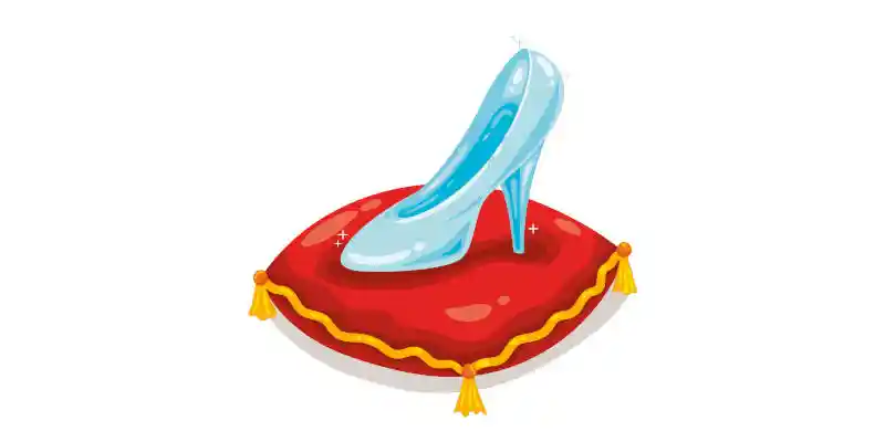 cinderella glass shoe