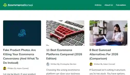 Ecommerce-Bonsai ecommerce bonsai is one of Freddy freelance writing clients